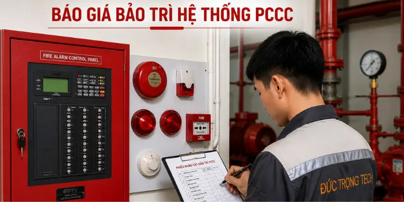 Báo giá bảo trì hệ thống PCCC minh bạch, khảo sát thực tế và chi phí phù hợp với từng công trình.