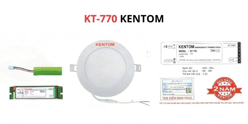 Tổng quan đèn chiếu sáng sự cố âm trần KT-770 9W
